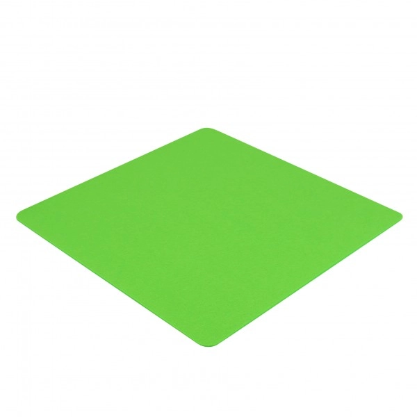 Filz Auflage 50 x 50 cm für z.B. Cube Hocker Neon Grün - Einseitig 4mm