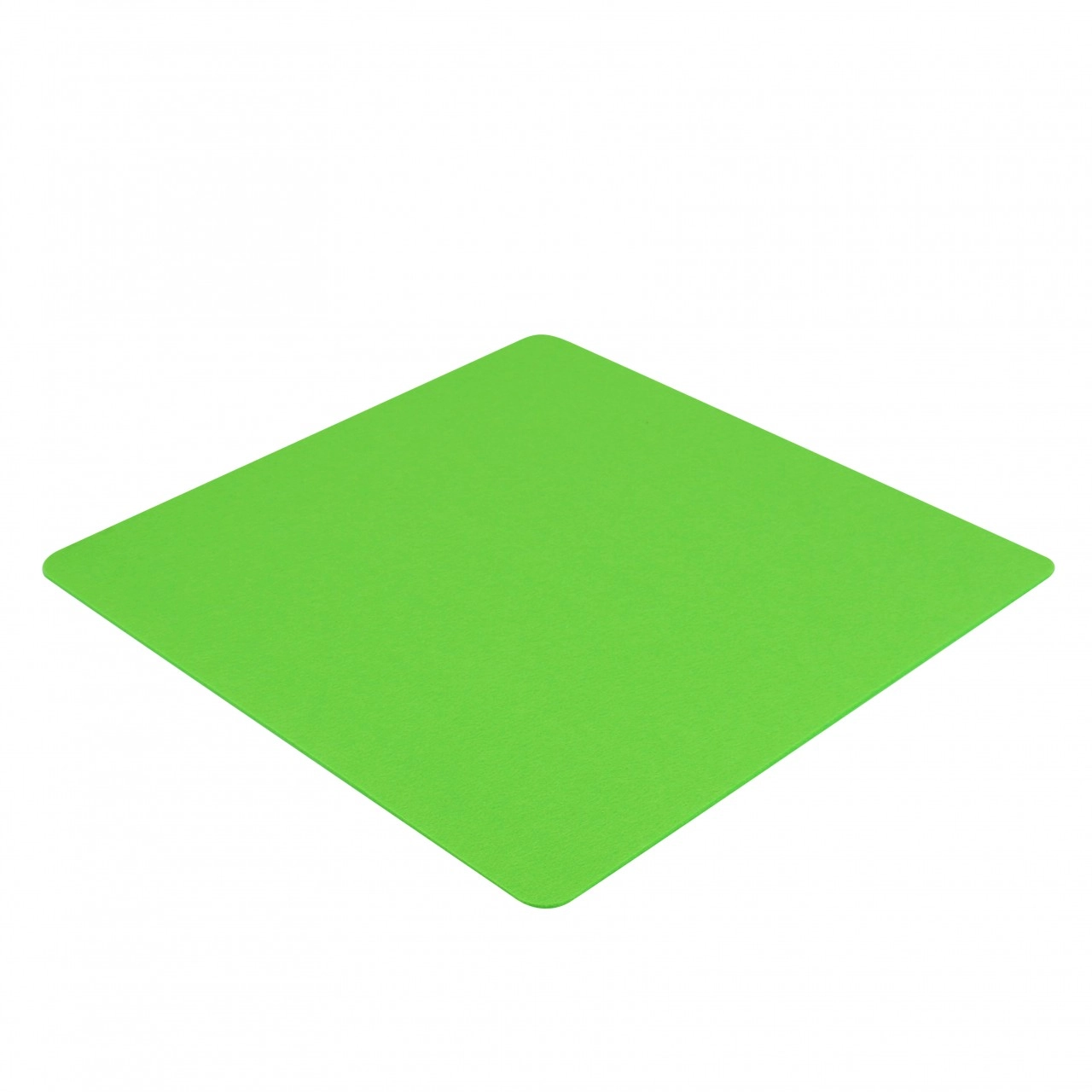 Filz Auflage 50 x 50 cm für z.B. Cube Hocker Neon Grün - Einseitig 4mm