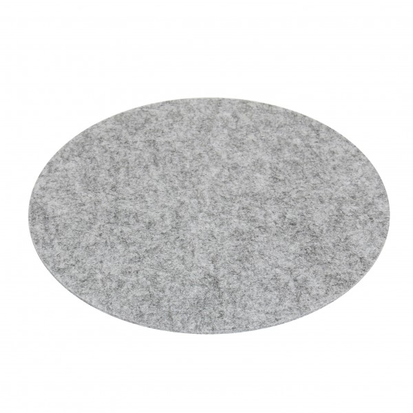 Filz Auflage 33 cm Rund grau - Kreisförmige Filzmatte Einseitig 4mm