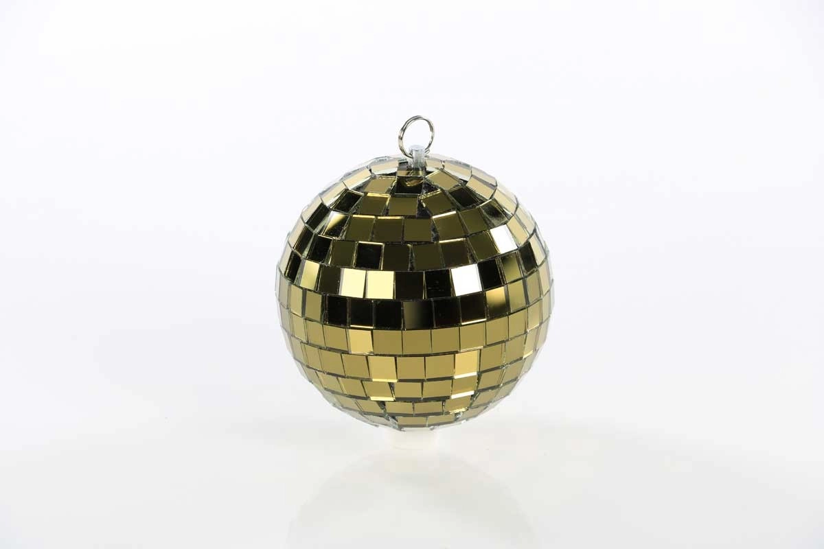 Spiegelkugel 10cm gold // Discokugel - Mirrorball 10cm gold