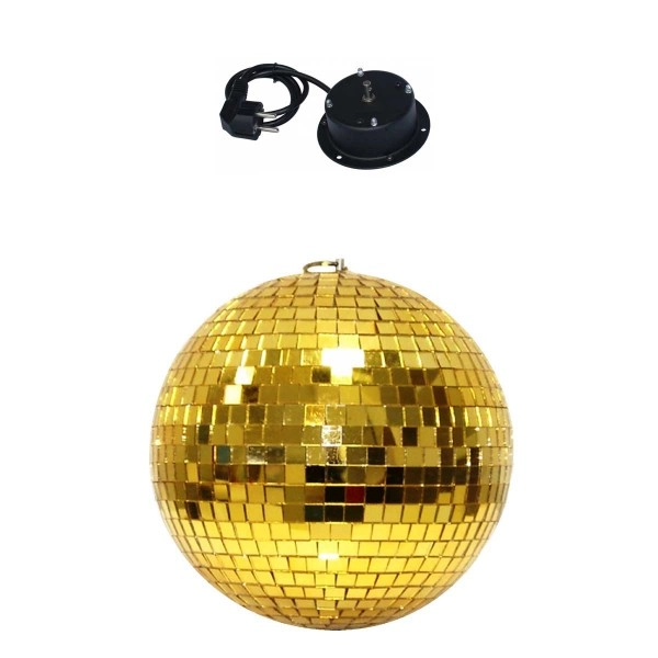 Spiegelkugel 20cm GOLD mit Motor