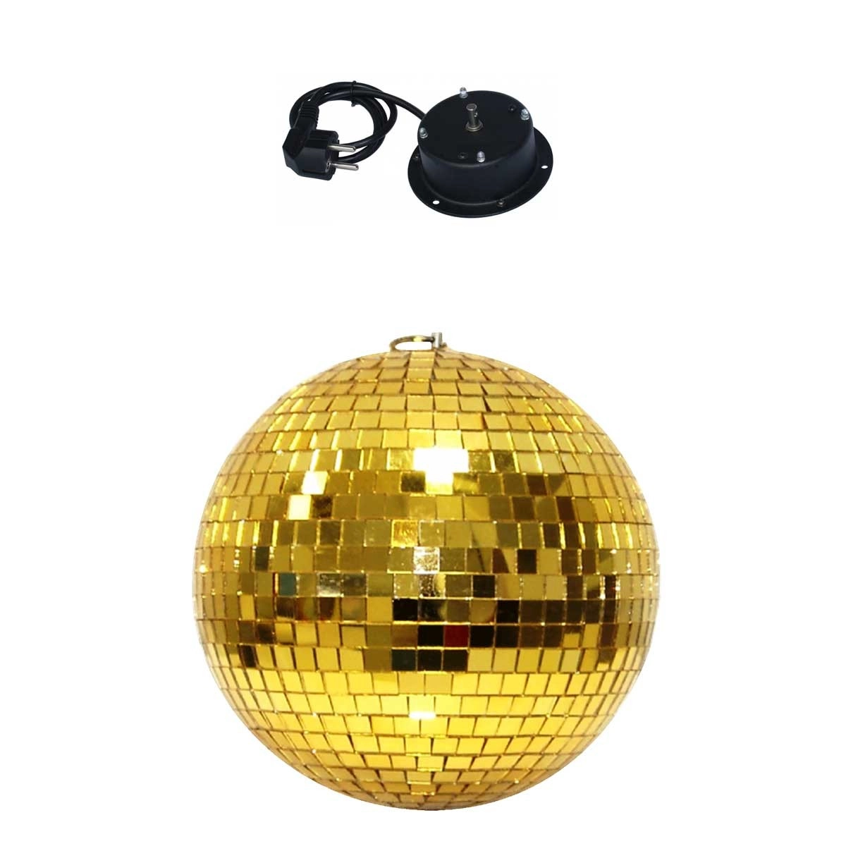 Spiegelkugel 20cm GOLD mit Motor