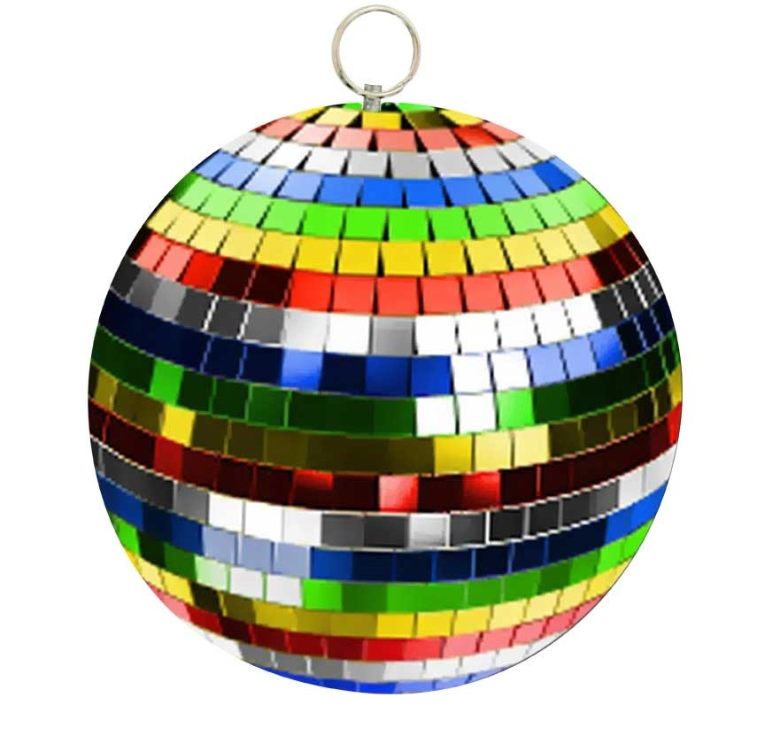 Discokugel 10cm Multicolor / Mirrorball 10cm Multicolor