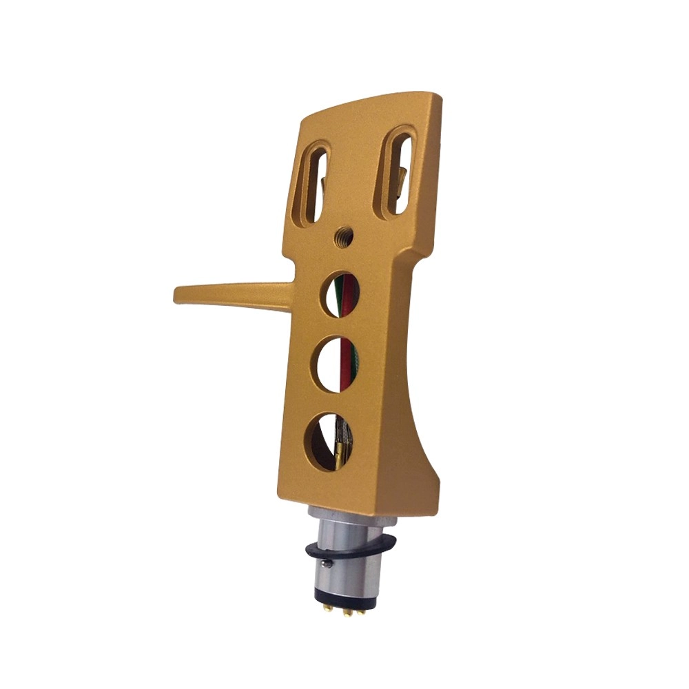 Headshell gold Systemträger passend für alle Plattenspieler mit SME Tonarm-An...