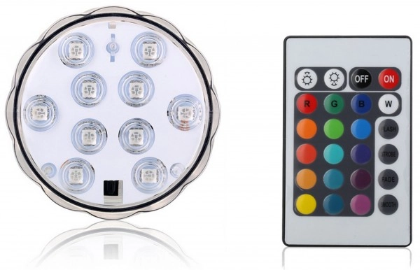 LED Untersetzer mit Fernbedienung