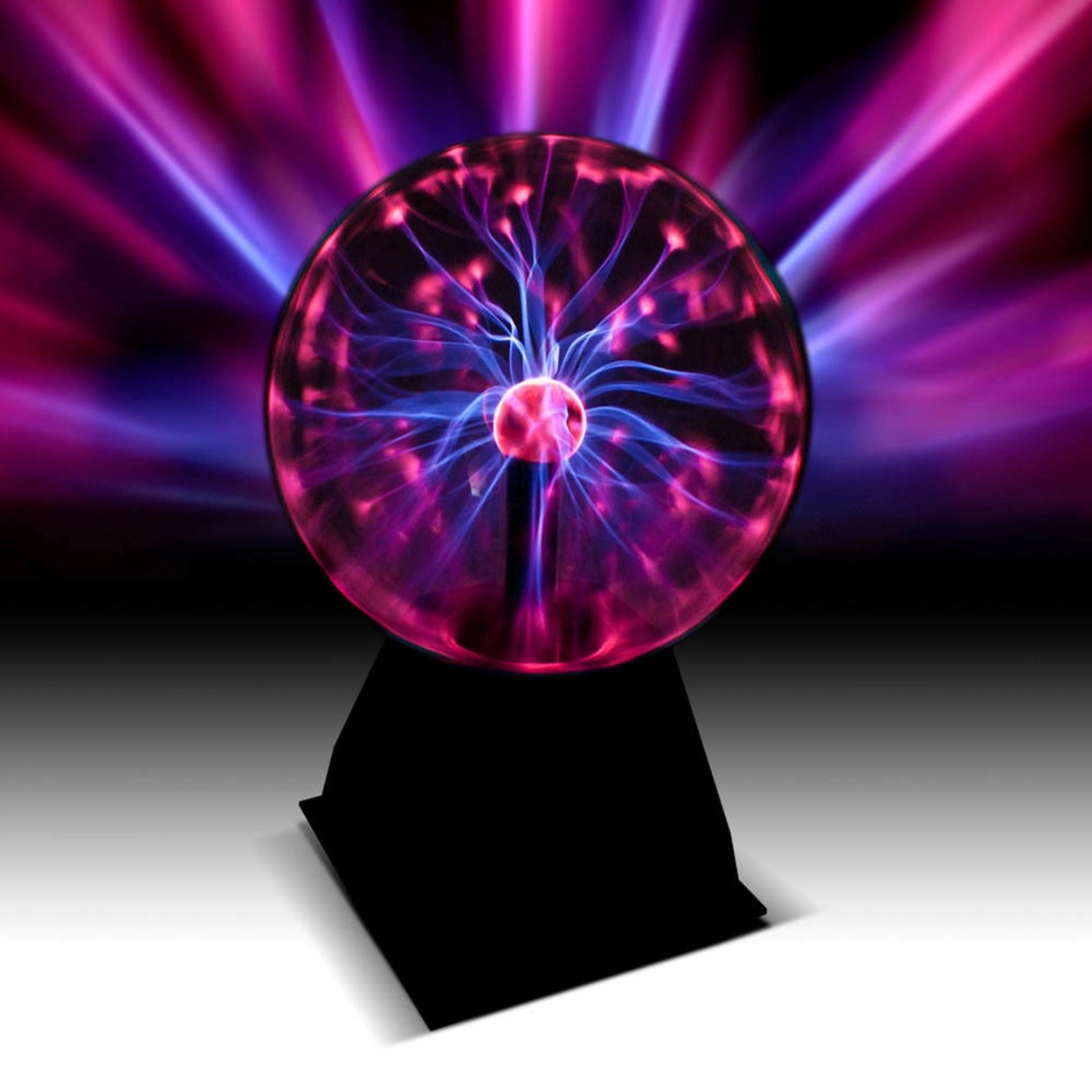Plasmakugel 20cm - Toller Retro Lichteffekt / Magische Blitze im Plasmaball