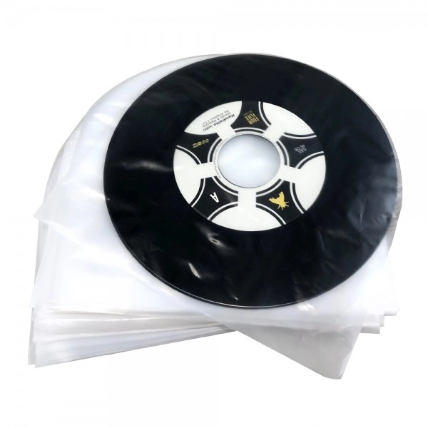 7" Single-Schallplatten Innenhüllen Super soft, hohe Qualität, Antistatik-Fol...
