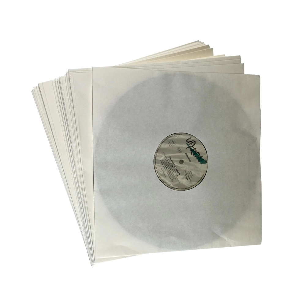 12" Schallplatten Innenhülle weiß gefüttert (50 Stück Pack)