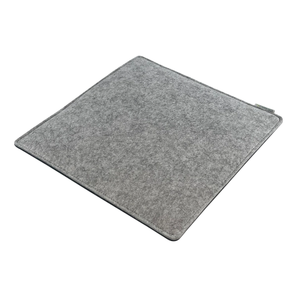 Filz Auflage 40 x 40cm grau/dunkelgrau gefüttert
