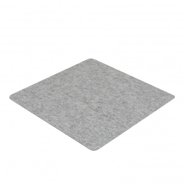 Filz Auflage/Kissen 40 x 40 cm für z.B. Cube Hocker Grau - Einseitig 4mm
