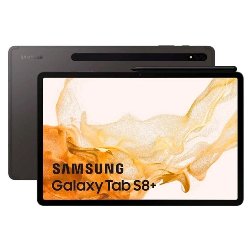 Samsung Galaxy Tab S8+ SM-X800N Qualcomm Snapdragon 128 GB 31,5 cm (12.4") 8 GB Wi-Fi 6 (802.11ax) Graphit
