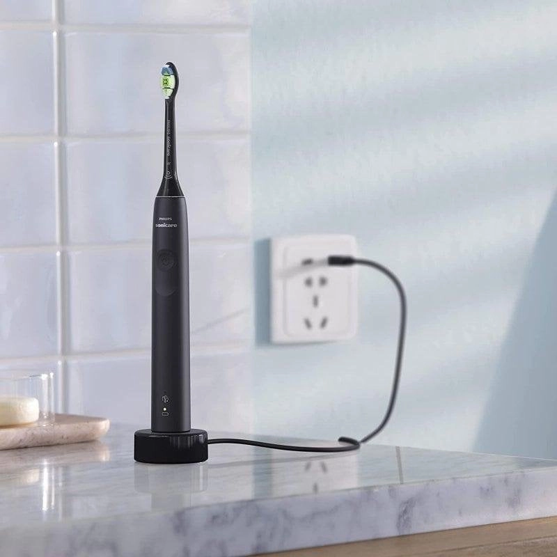 Elektrische Zahnbürste Philips Sonicare 3100 HX3671/14 Schwarz Lithium-Akku Timer