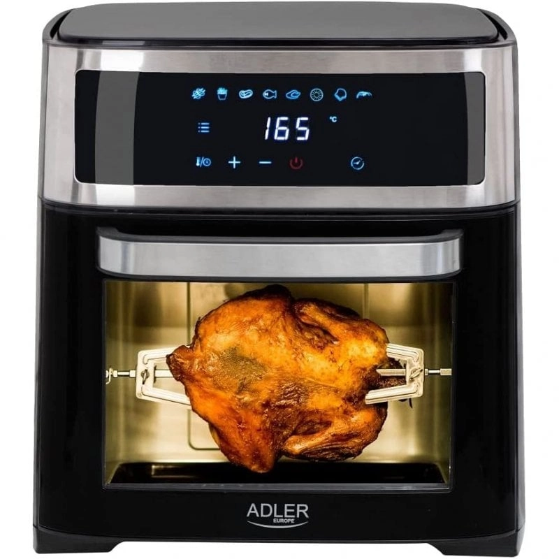 Adler AD 6309 Fritteuse Einzelbild 13 l Eigenständig 2500 W Heißluftfritteuse Schwarz, Silber