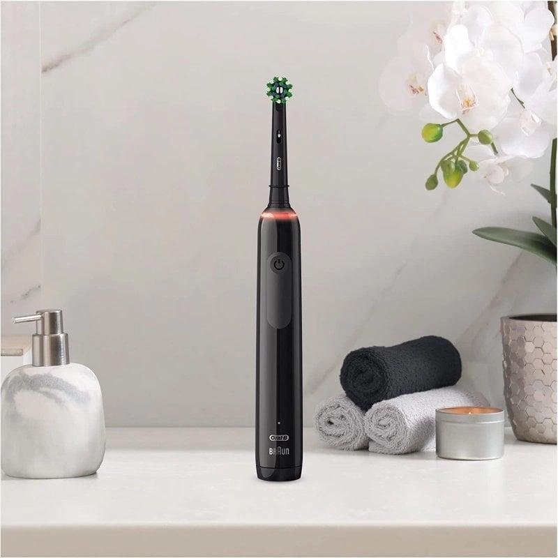 Elektrische Zahnbürste Oral-B Pro 3 3500 Schwarz Reiseetui 3 Modi Li-Ion