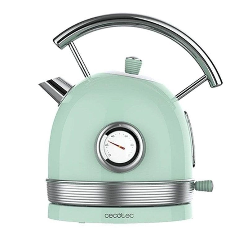 Wasserkocher Cecotec ThermoSense 420 Vintage Light Green 1,8L 2200W Edelstahl Temperaturanzeige
