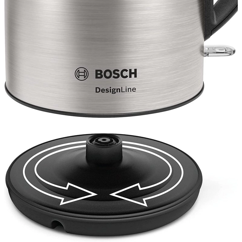Bosch TWK3P420 Wasserkocher 1,7 l 2400 W Schwarz, Edelstahl