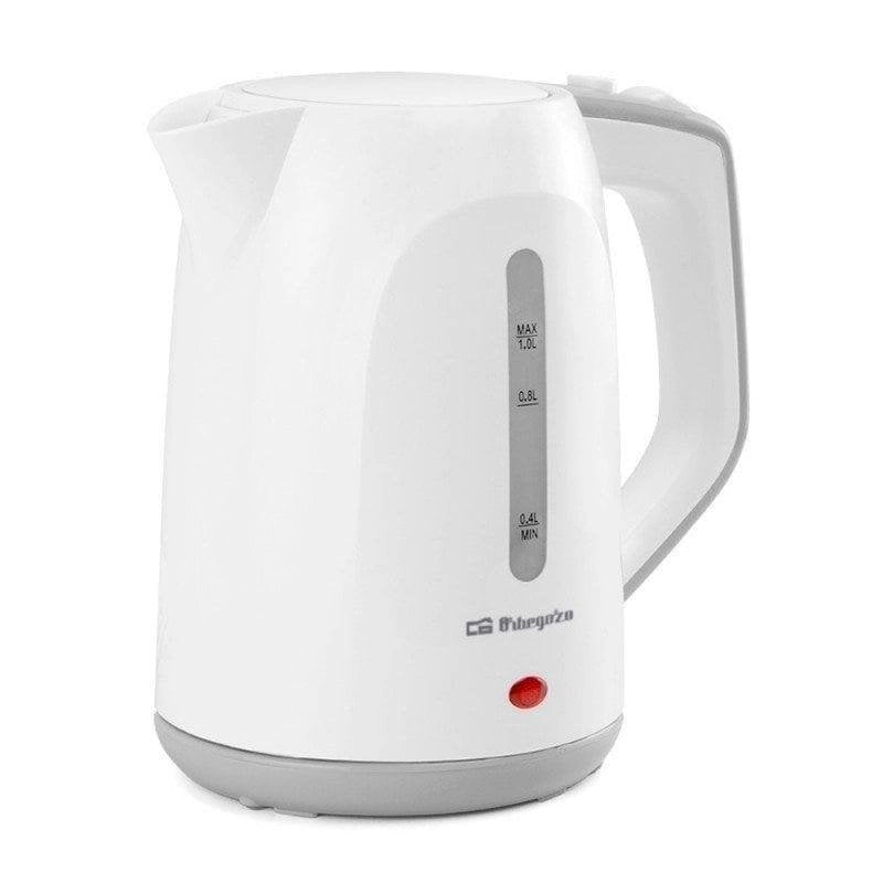 Wasserkocher Orbegozo KT 5011 1L 1100W BPA-frei Weiß 360°-Basis