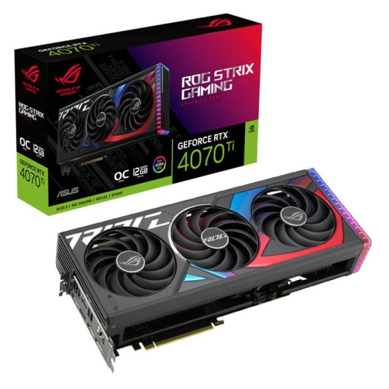 ASUS ROG -STRIX-RTX4070TI-O12G-GAMING NVIDIA GeForce RTX 4070 Ti 12 GB GDDR6X