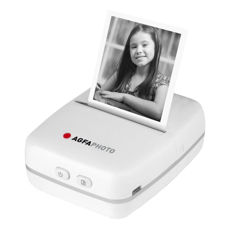 AgfaPhoto Realpix Pocket P Tragbarer monochromer Bluetooth-Fotodrucker