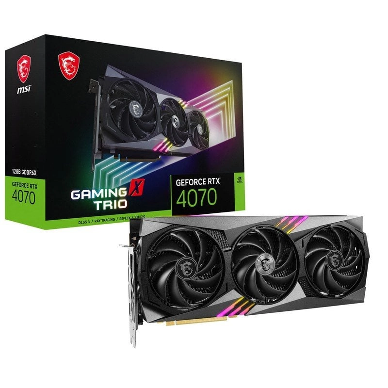 MSI GeForce RTX 4070 GAMING X TRIO 12 GB GDDR6X DLSS3