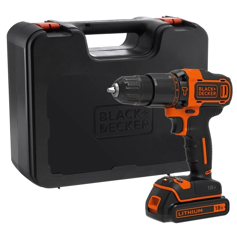 Black & Decker BDCHD18K-QW Bohrmaschine 1400 RPM Schwarz, Orange