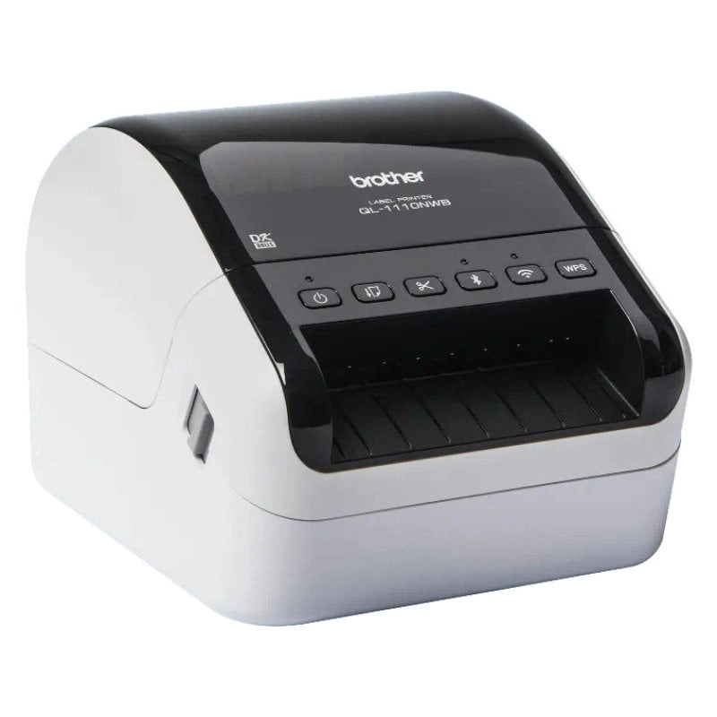 Brother QL-1110NWBC Etikettendrucker Thermodirekt 300 x 300 DPI 110 mm/sek Verkabelt & Kabellos Ethernet/LAN DK WLAN Bluetooth