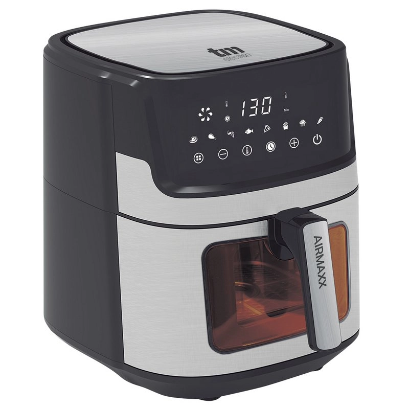 TM Electron TMPFR105 XXL digitale ölfreie Fritteuse, 6,5 l, 1700 W, schwarz