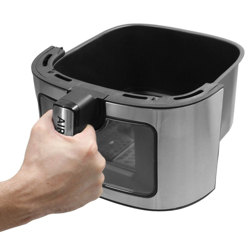 TM Electron TMPFR105 XXL digitale ölfreie Fritteuse, 6,5 l, 1700 W, schwarz