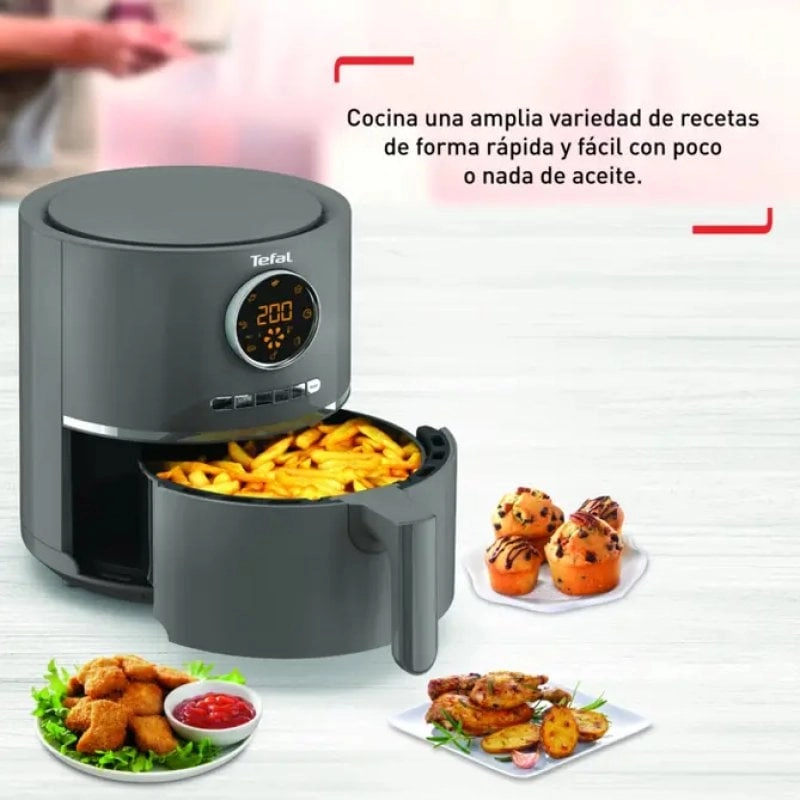 Tefal Ultra Fry Digital EY111B Einzelbild 4,2 l 1400 W Heißluftfritteuse Grau