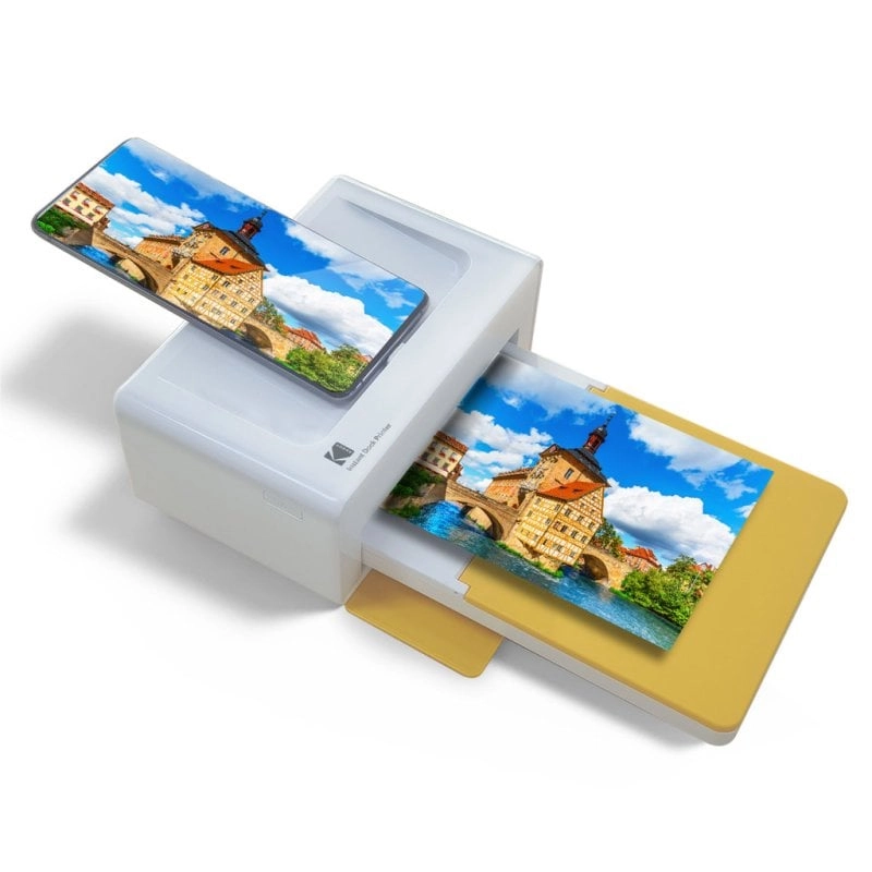 Kodak Dock Plus 4PASS Sofortbilddrucker mit Bluetooth und Dockingstation 10x15cm + 10 Blatt
