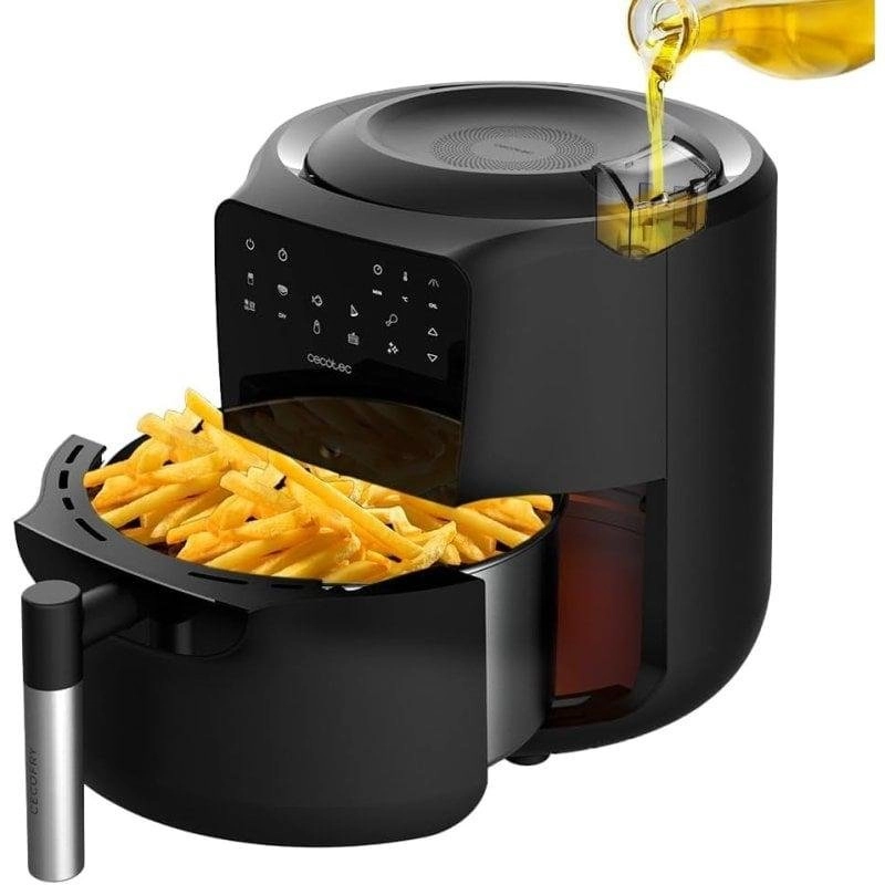 Heißluftfritteuse Cecotec Cecofry Rain 5.5L 1550W mit Öl-Dosiersystem