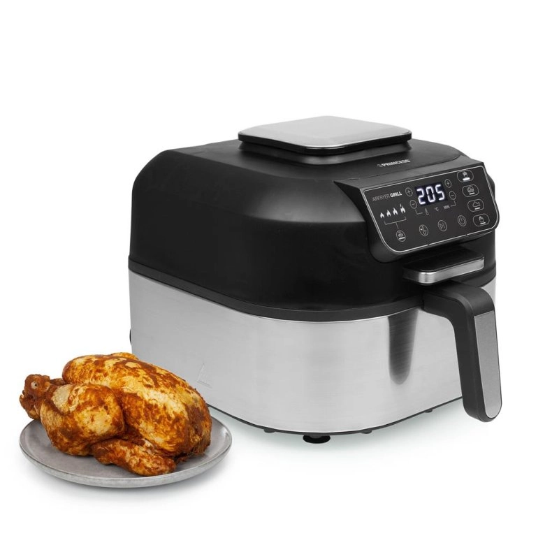 Princess 01.182092.01.001 Fritteuse Einzelbild 5,6 l Eigenständig 1760 W Heißluftfritteuse Schwarz, Silber