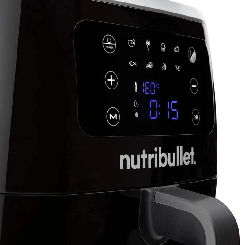 NutriBullet XXL Digital Air Fryer Einzelbild 7 l Eigenständig 1800 W Heißluftfritteuse Schwarz