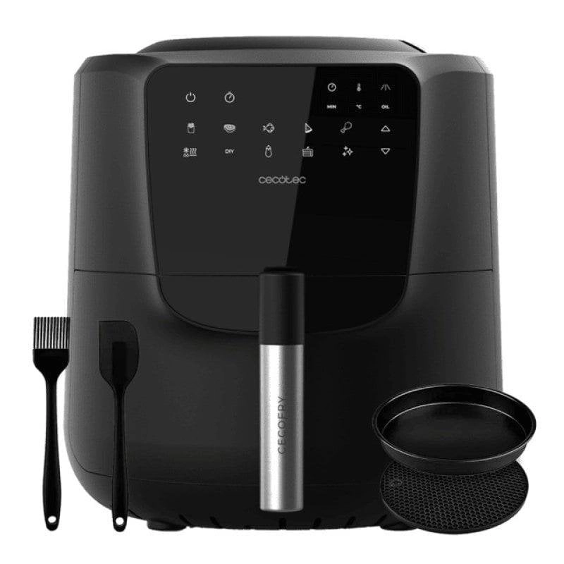Fritteuse Heißluft Cecotec Cecofry Rain Pack 5.5L 1550W mit Ölsprüher Zubehör