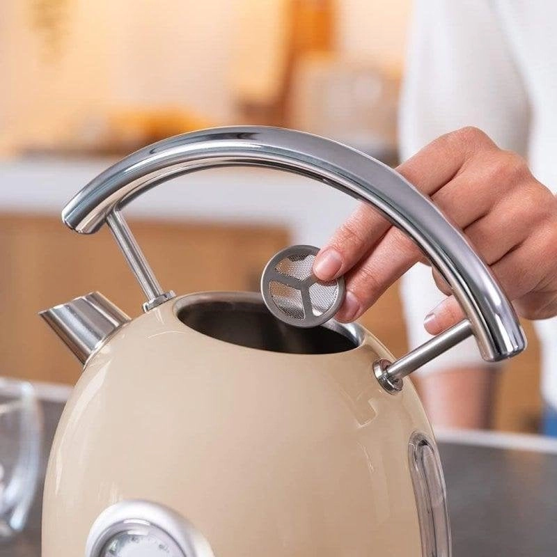 Wasserkocher Cecotec Thermosense 420 Vintage 1,8L 2200W Edelstahl Beige