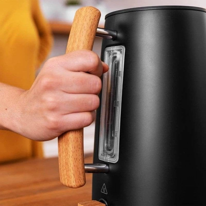 Wasserkocher Cecotec Thermosense 400 Black Woody 1,7L 3000W Edelstahl Holzoptik