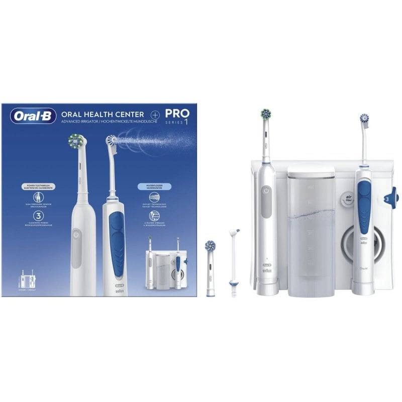 Oral-B Pro Series 1 Elektrische Zahnbürste + Oxyjet Irrigator-Paket