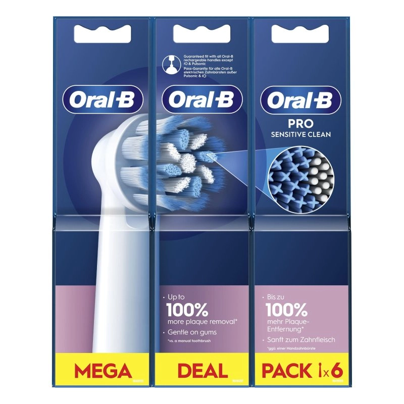 Oral-B CrossAction Zahnbürsten-Ersatzpack mit 6 Einheiten