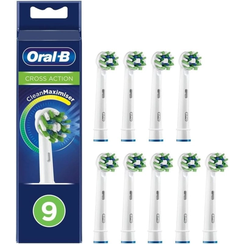 Oral-B Packung mit 9 elektrischen Zahnbürstenköpfen