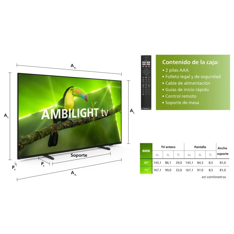 Philips 75PUS8008 Ambilight 75" LED UltraHD 4K HDR10+