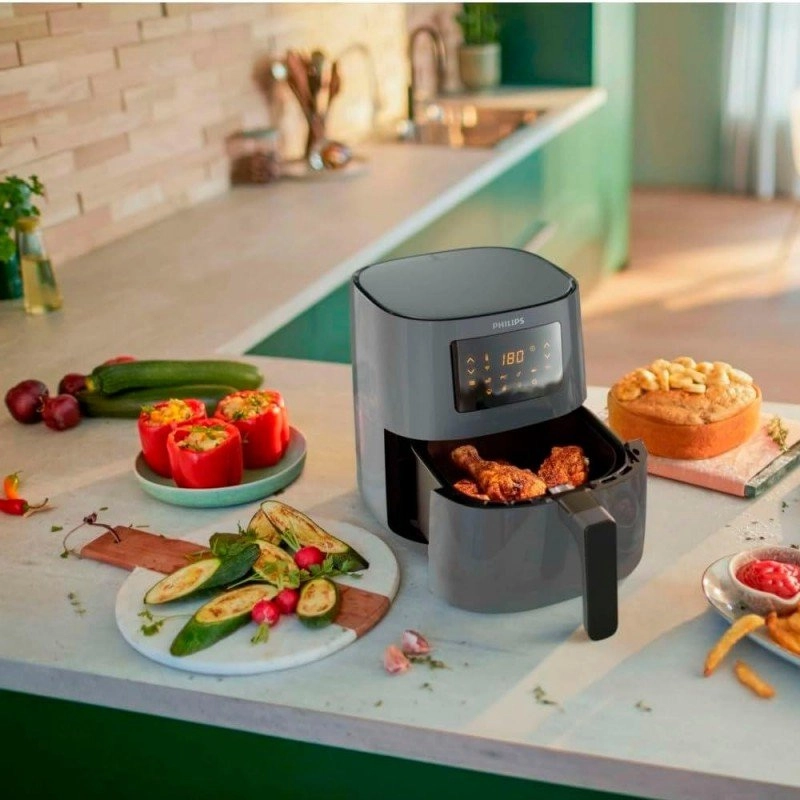 Philips 5000 series HD9255/60 Fritteuse Einzelbild 4,1 l Eigenständig 1400 W Heißluftfritteuse Schwarz, Grau