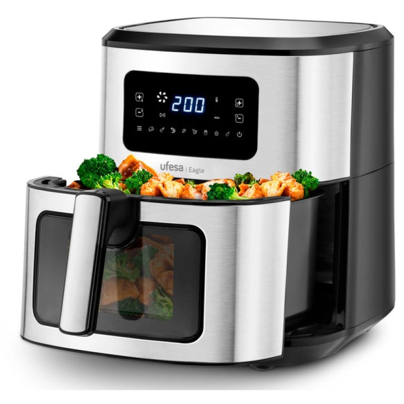 Ufesa Eagle Heißluftfritteuse, 6,5 l, 1700 W, Edelstahl
