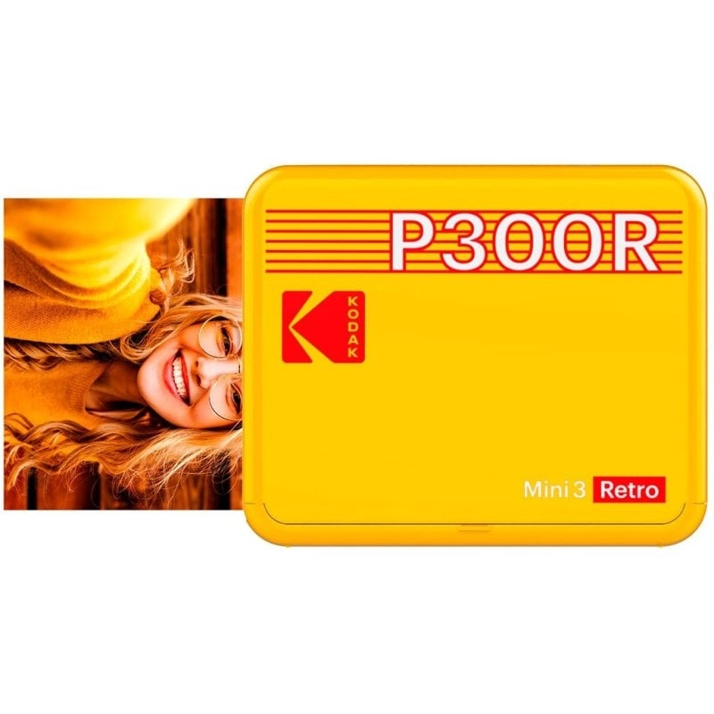 Kodak Mini 3 Retro P300R Gelber Bluetooth-Fotodrucker