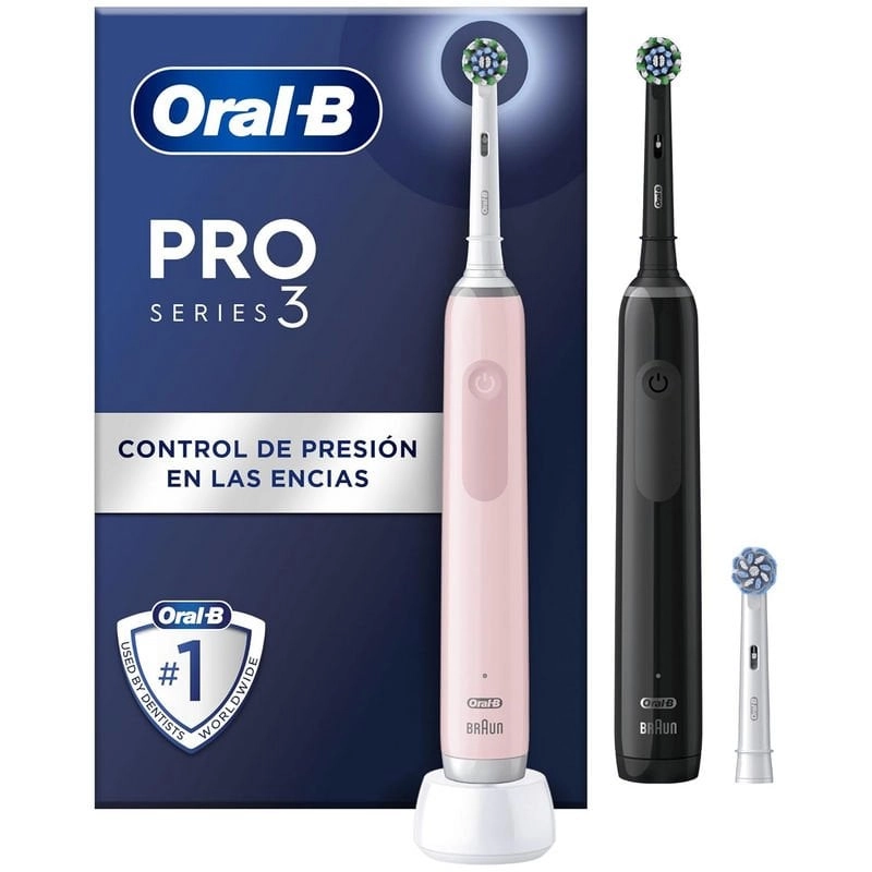 Oral-B Pro 3 3900N Gift Edition Erwachsener Rotierende-vibrierende Zahnbürste Schwarz, Pink
