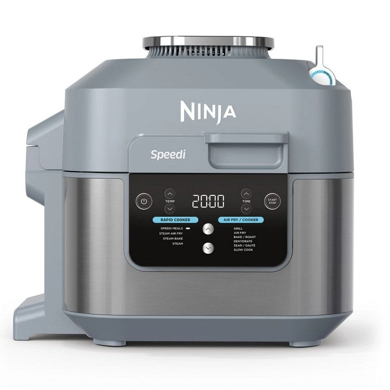 Ninja Speedi Schnellkochtopf und ölfreie Heißluftfritteuse, 5,7 l, grau