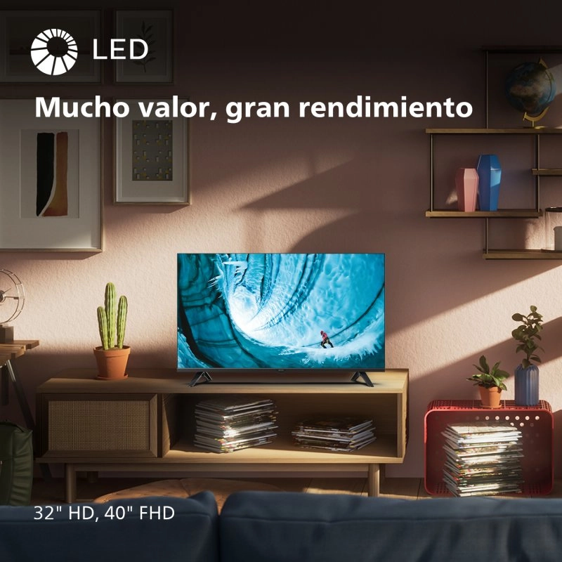Philips 32PHS6009/12 Fernseher 81,3 cm (32") HD Smart-TV WLAN Schwarz