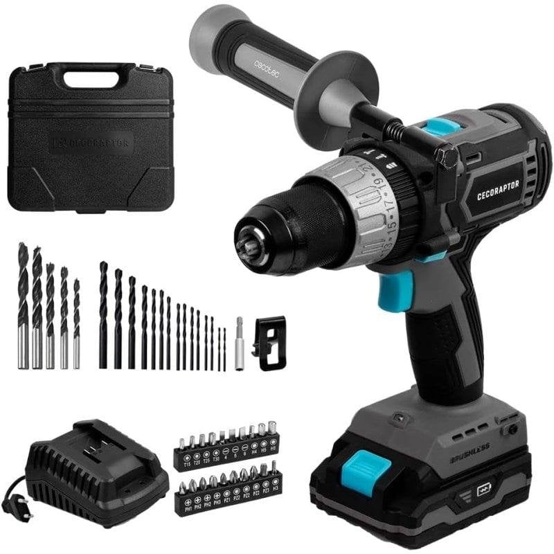 Akku-Schlagbohrmaschine Cecotec CecoRaptor Perfect ImpactDrill 2020 Brushless Ultra 20V 2Ah LED 2 Gänge