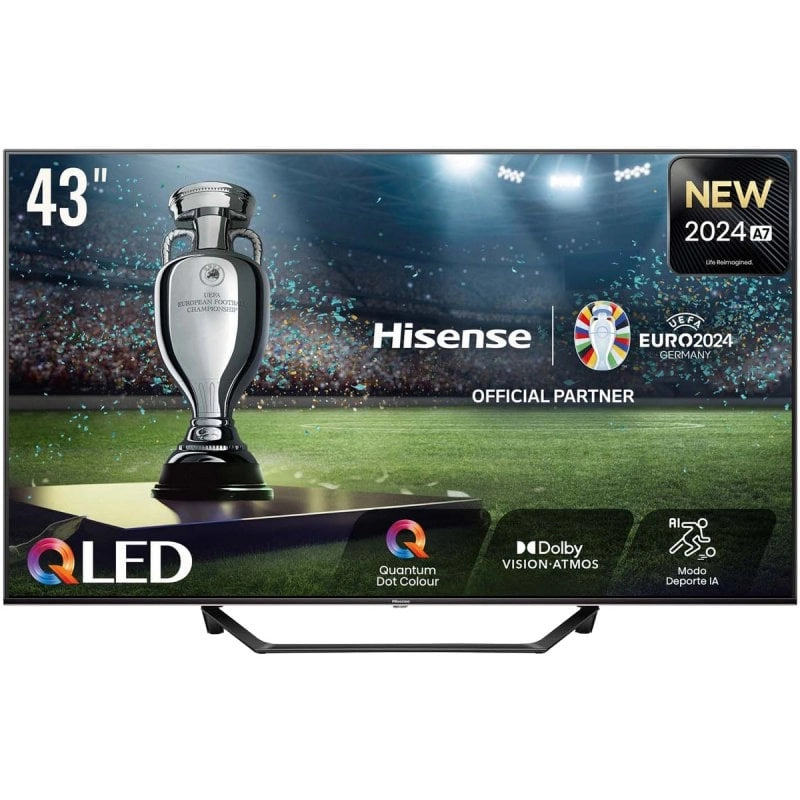 Hisense 43A7NQ 43" QLED UltraHD 4K Dolby Vision VIDAA Smart TV