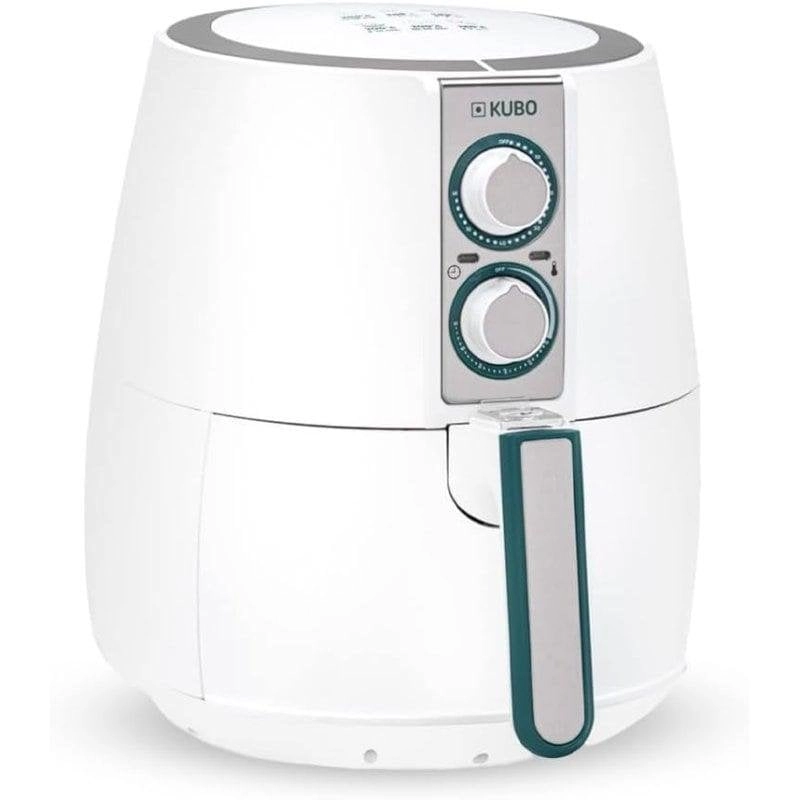 Heißluftfritteuse Kubo 2.5L 1500W Weiß mit Timer und Filter
