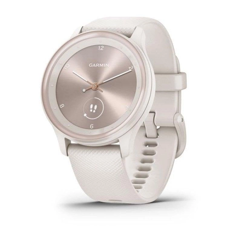 Garmin Vívomove Sport Smartwatch Weiß mit hellgoldenen Details